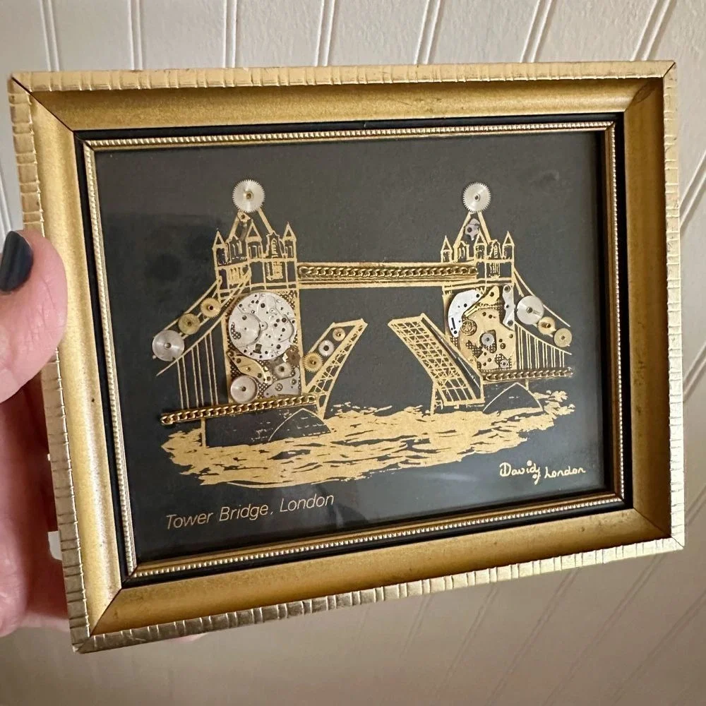 1983 David of London Gold Frame Tower Bridge Watch parts‎ Horological Montage
